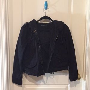 Black cropped jacket